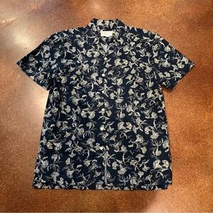 Current/Elliott Navy Floral Men's Shirt